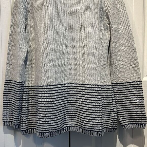 Rachel Zoe‎ Grey/Navy Crewneck Sweater Size Large - Picture 3 of 9